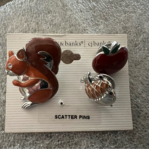 New Christopher & Banks Scatter Pins Autumn, Thanksgiving, Teachers 🍎🐿️ - Picture 1 of 7